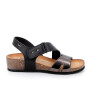 Sandale pour femme noir avec velcro Sandale pour femme noir avec velcro