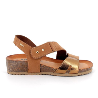 Sandale pour femme brun avec velcro Sandale pour femme brun avec velcro