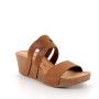 Sandalia de cuña para mujer marron  Sandalia de cuña para mujer marron