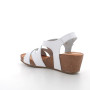Sandale avec coin pour femme blanc avec boucle Sandale avec coin pour femme blanc avec boucle