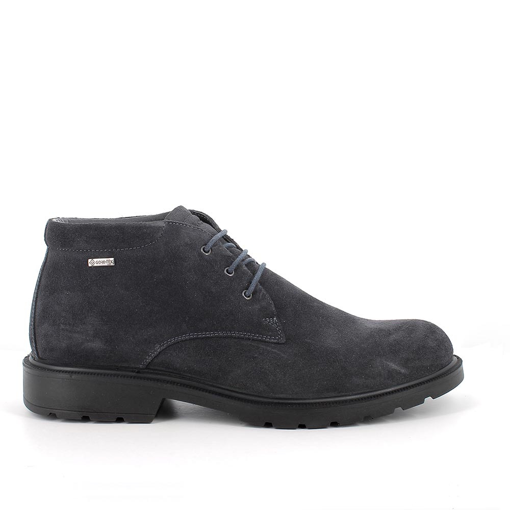 Polacchine gore-tex da uomo blu con lacci