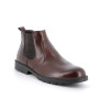 Stivaletti gore-tex da uomo marrone con zip Stivaletti gore-tex da uomo marrone con zip