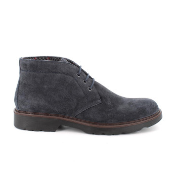 Botines para hombre azul con cordones Botines para hombre azul con cordones