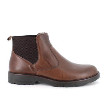 Stivaletti da uomo marrone con elastico Stivaletti da uomo marrone con elastico