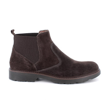 Half boots for men brown with elastic Half boots for men brown with elastic