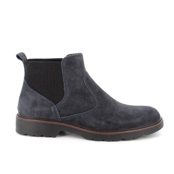 Media bota para hombre azul con elástico Media bota para hombre azul con elástico