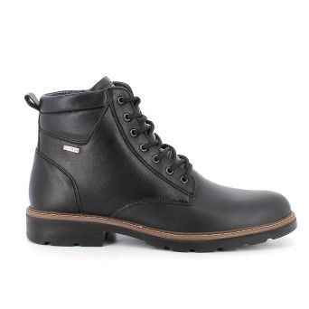Stivaletti gore-tex da uomo nero con zip Stivaletti gore-tex da uomo nero con zip