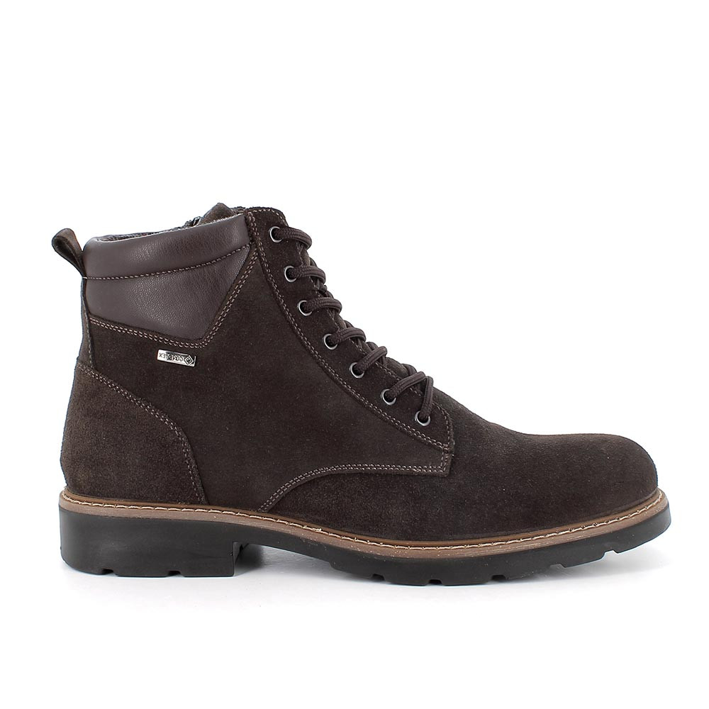 Gore-tex half boots for men brown with zip