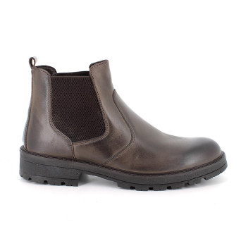 Stivaletti beatles da uomo marrone con elastico Stivaletti beatles da uomo marrone con elastico