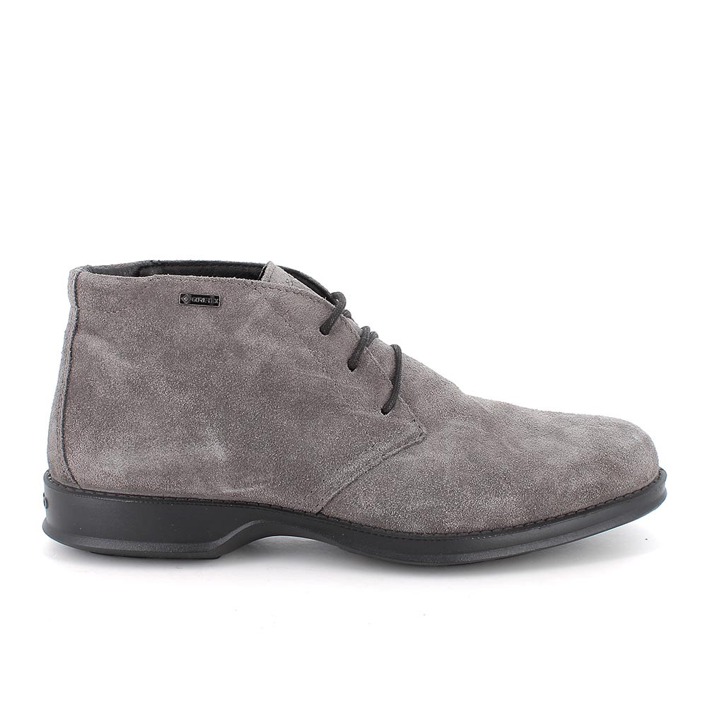 Botines gore-tex para hombre gris con cordones
