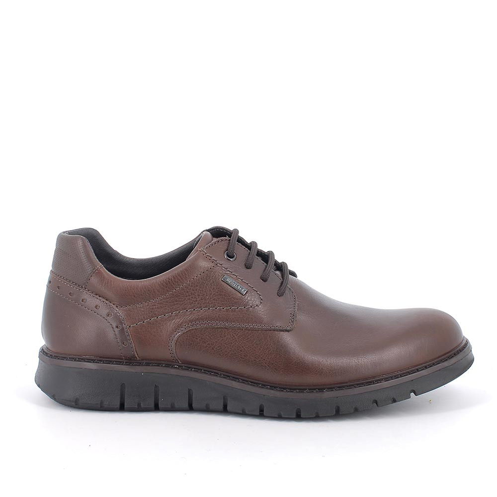 Stringate gore-tex da uomo marrone con lacci