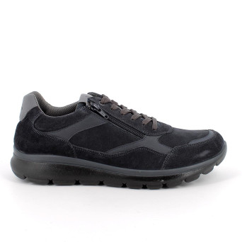 MANN SNEAKER BLAU MIT ZIP MANN SNEAKER BLAU MIT ZIP