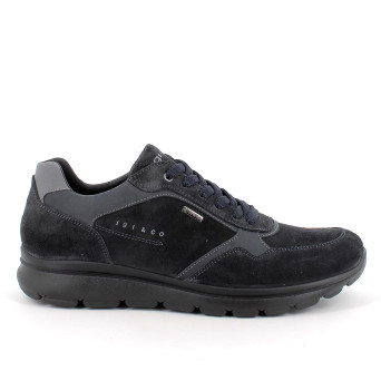 Gore-tex sneakers for men blue with laces Gore-tex sneakers for men blue with laces