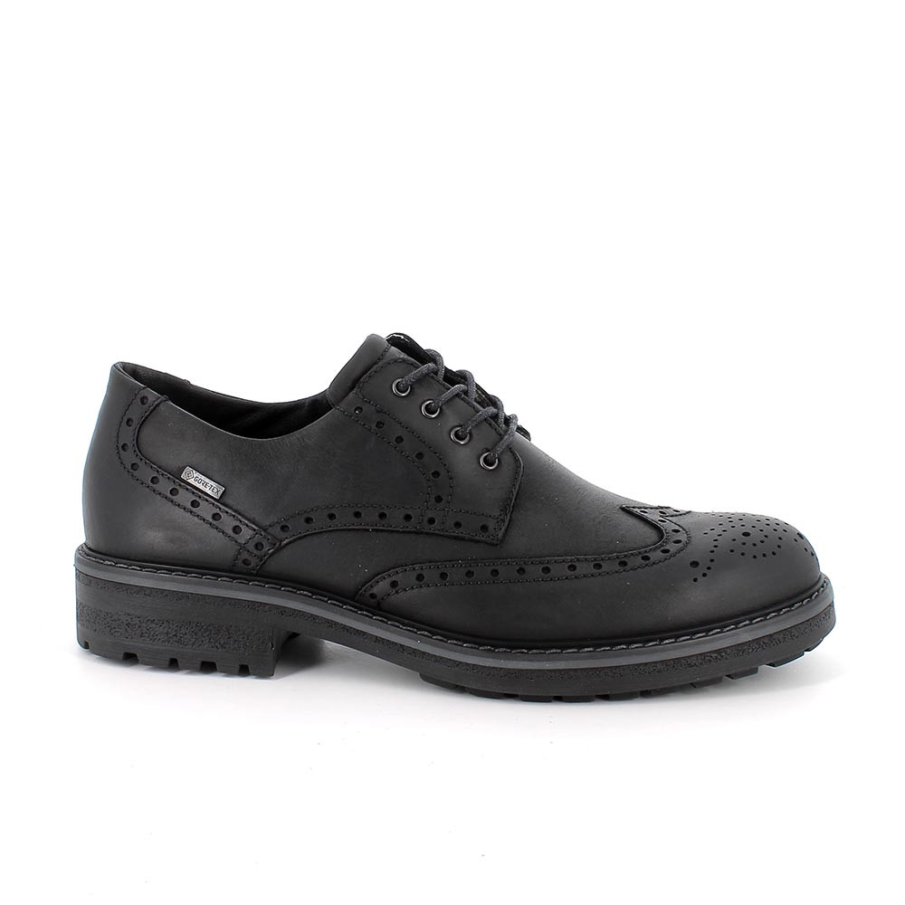 Zapatos de cordones gore-tex para hombre negro con cordones
