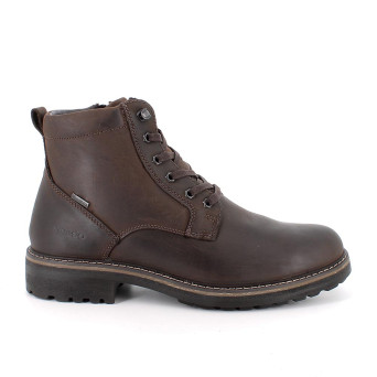 Scarponcini gore-tex da uomo marrone con zip Scarponcini gore-tex da uomo marrone con zip