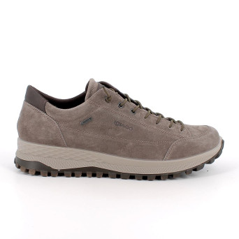 Zapato deportivo con gore-tex para hombre marron y gris con cordones Zapato deportivo con gore-tex para hombre marron y gris con cordones