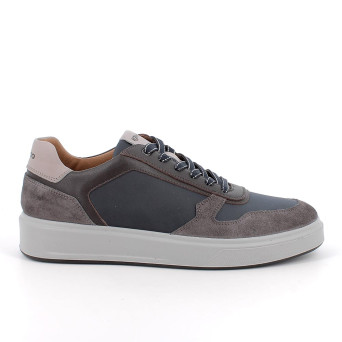 Sneakers for men grey and blue with laces Sneakers for men grey and blue with laces
