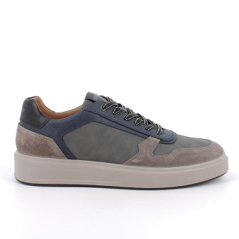 Sneakers for men grey and brown with laces Sneakers for men grey and brown with laces
