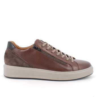 Sneakers for men brown with zip Sneakers for men brown with zip