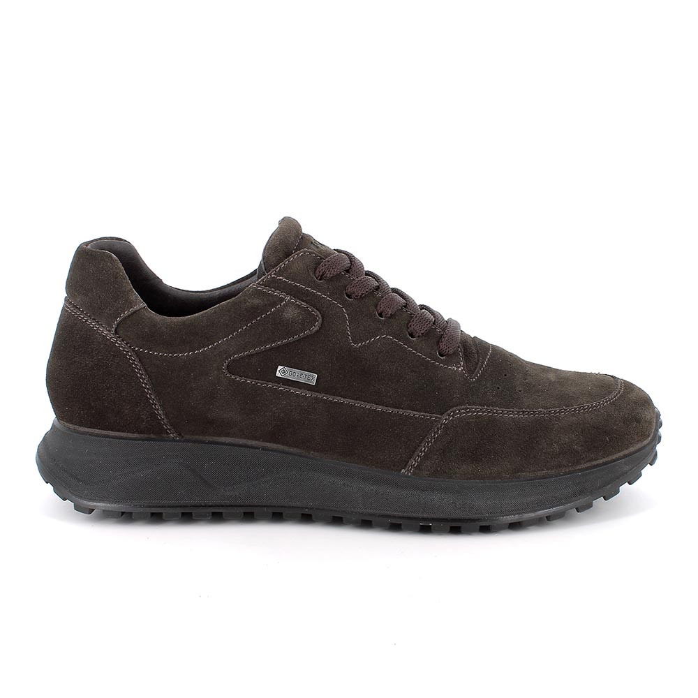 Zapato deportivo con gore-tex para hombre marron con cordones
