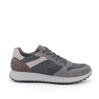 Sneakers for men blue and grey with laces Sneakers for men blue and grey with laces