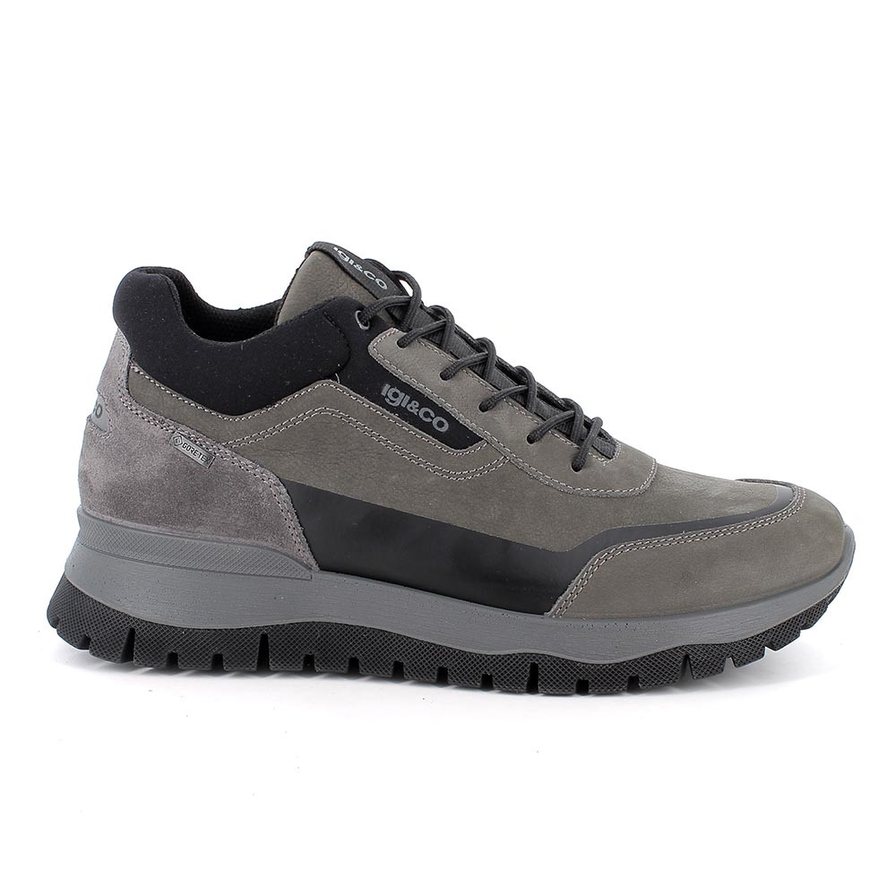 Sneakers gore-tex da uomo grigio con lacci
