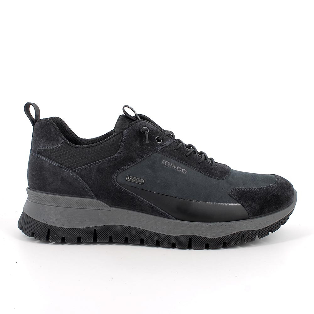 Sneakers gore-tex da uomo blu con lacci