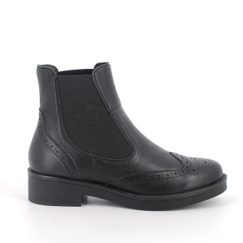 Stivaletti beatles da donna nero con elastico Stivaletti beatles da donna nero con elastico