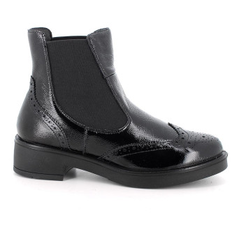 Stivaletti beatles da donna nero con elastico Stivaletti beatles da donna nero con elastico