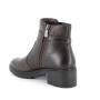 Media bota de tacon para mujer marron con cremallera Media bota de tacon para mujer marron con cremallera