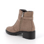 DAME STIEFELETTE MIT ABSATZ BEIGE MIT ZIP DAME STIEFELETTE MIT ABSATZ BEIGE MIT ZIP