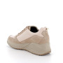 Sneakers gore-tex con zeppa da donna beige con zip Sneakers gore-tex con zeppa da donna beige con zip