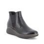 Bottines gore-tex avec coin pour femme noir avec zip Bottines gore-tex avec coin pour femme noir avec zip