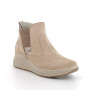 Goretex boots with wedge for women beige with zip Goretex boots with wedge for women beige with zip