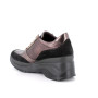 Sneakers with wedge for women brown with zip Sneakers with wedge for women brown with zip