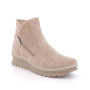 Half boots for women beige with zip Half boots for women beige with zip