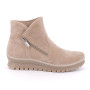 Half boots for women beige with zip Half boots for women beige with zip