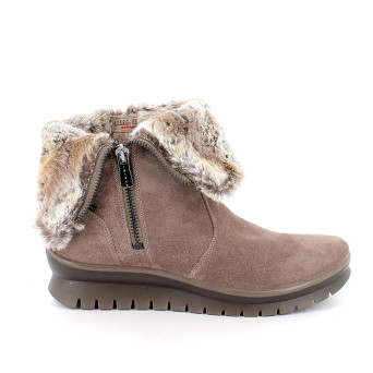 Gore-tex half boots for women beige with zip Gore-tex half boots for women beige with zip