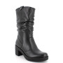 Stivali con tacco da donna nero con zip Stivali con tacco da donna nero con zip