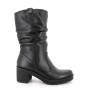 Bota de tacón para mujer negro con cremallera Bota de tacón para mujer negro con cremallera