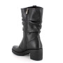 Stivali con tacco da donna nero con zip Stivali con tacco da donna nero con zip