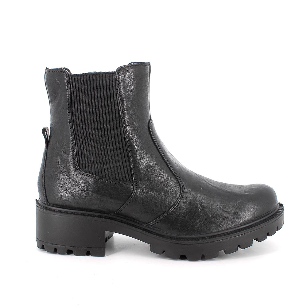 Stivaletti&#x20;con&#x20;tacco&#x20;da&#x20;donna&#x20;nero&#x20;con&#x20;zip