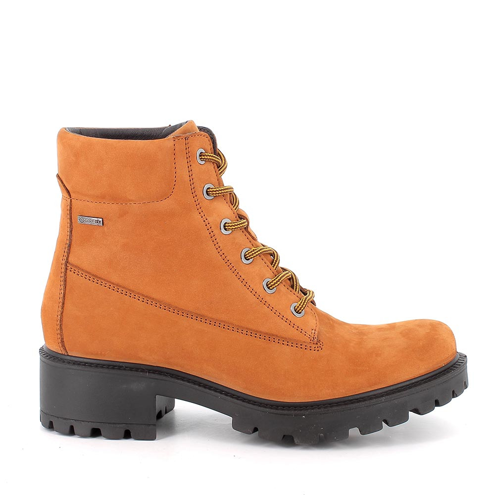 Scarponcini&#x20;gore-tex&#x20;da&#x20;donna&#x20;marrone&#x20;con&#x20;lacci