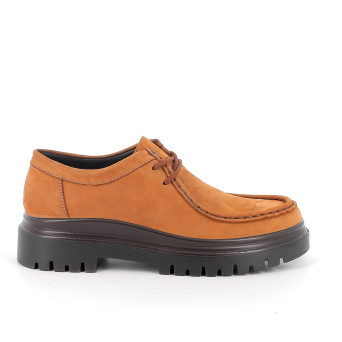 Scarpe da donna giallo e marrone con lacci Scarpe da donna giallo e marrone con lacci