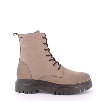 Anfibi da donna beige con zip Anfibi da donna beige con zip