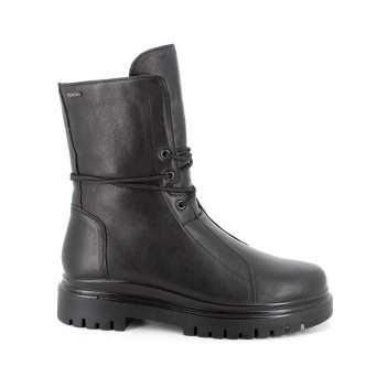 DAME STIEFELETTE SCHWARZ MIT ZIP DAME STIEFELETTE SCHWARZ MIT ZIP