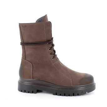 DAME STIEFELETTE BRAUN MIT ZIP DAME STIEFELETTE BRAUN MIT ZIP