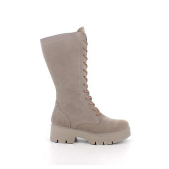 Boots for women beige with zip Boots for women beige with zip