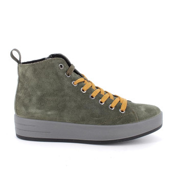 Polacchine da donna verde con zip Polacchine da donna verde con zip
