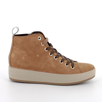 Polacchine da donna marrone con zip Polacchine da donna marrone con zip